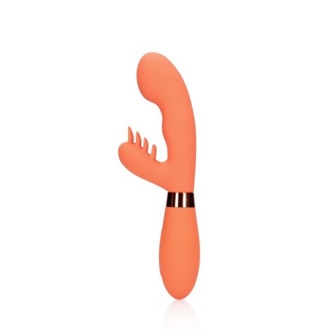 Silicone Rabbit Vibrator with Ribbed Clitoral Stimulator Loveline