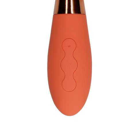 Silicone Rabbit Vibrator with Ribbed Clitoral Stimulator Loveline