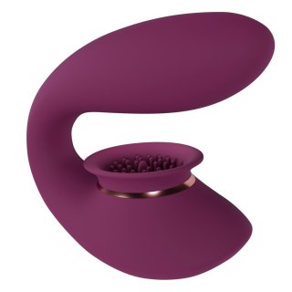Twitch 3 - Rechargeable Vibrator & Suction - Silicone - 10 Speed - Burgundy Innovation