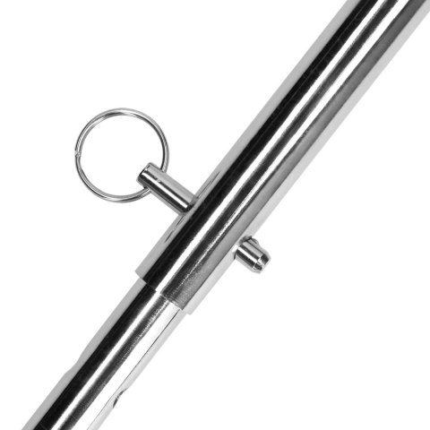 Metalowy drążek rozporowy BDSM 88,5cm - Adjustable Spreader Bar - Silver Ouch!