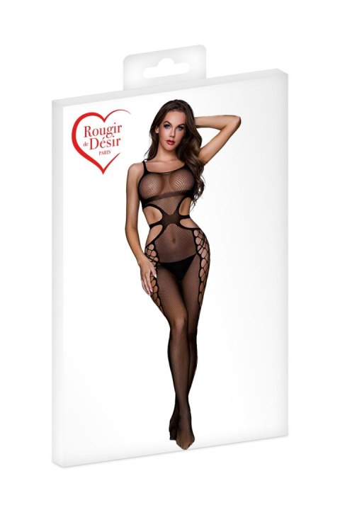 Bodystocking - COMBINAISON RESILLE C05 NOIR T.U ROUGIR DE DESIR