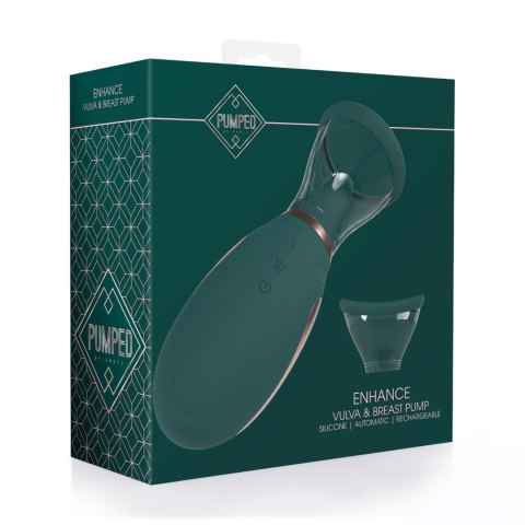 Pompa stymulująca łechtaczkę i piersi - Enhance - Automatic - 13-Speed - Silicone - Rechargeable Vulva & Breast Pump Pumped