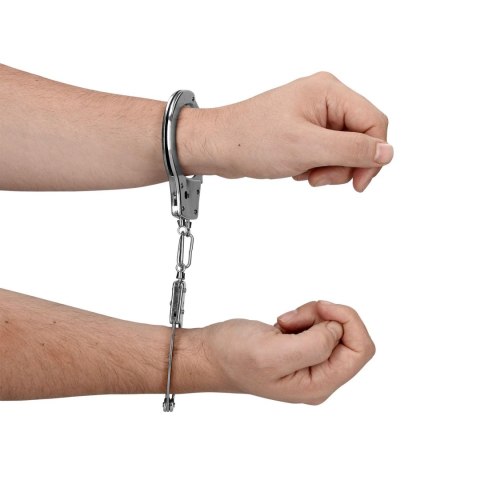 Metalowe kajdanki - Metal Hand Cuffs - Silver Ouch!