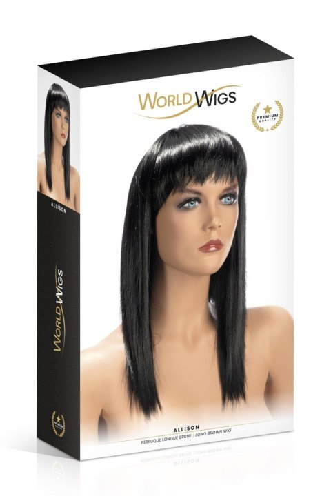 Czarna Peruka - PERRUQUE ALLISON LONGUE BRUNE WORLD WIGS