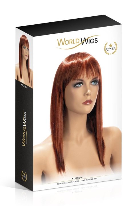 Ruda Peruka - PERRUQUE ALLISON LONGUE ROUSSE WORLD WIGS