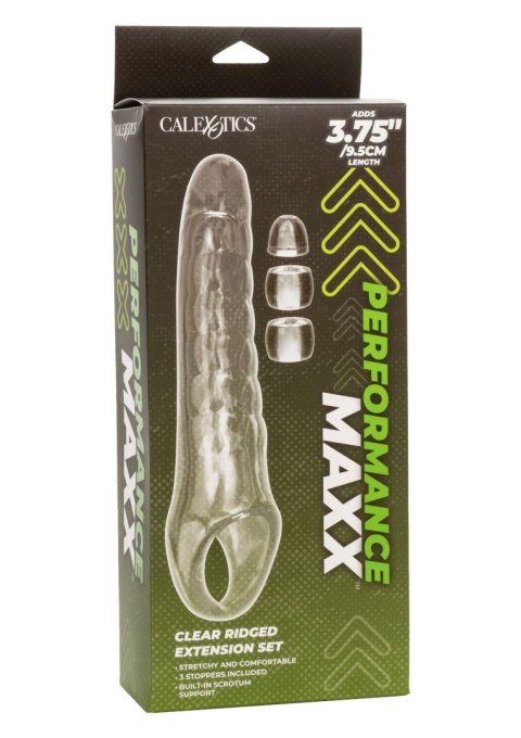 Nakładka, przedłużka na penisa - Performance Maxx Kit Transparent Calexotics