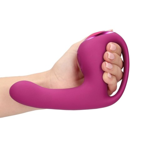 Riko - Rechargeable Triple Action Thumper with Advanced Finger Motion & Pulse Wave Stimulator - Pink Vive