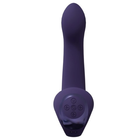 Riko - Rechargeable Triple Action Vibrator with Advanced Finger Motion & Pulse Wave Stimulator - Purple Vive