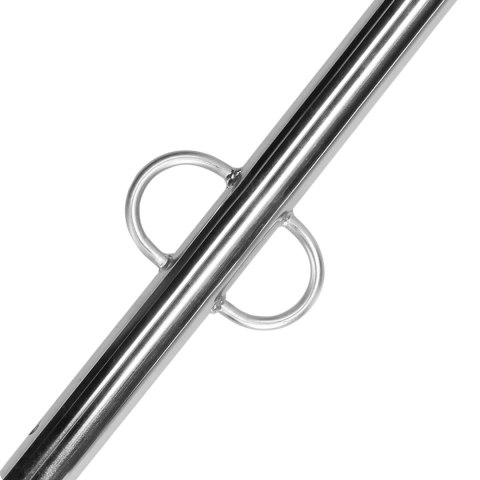 Metalowy drążek rozporowy BDSM 76,5cm - Spreader Bar with Multiple Hooks - Silver Ouch!