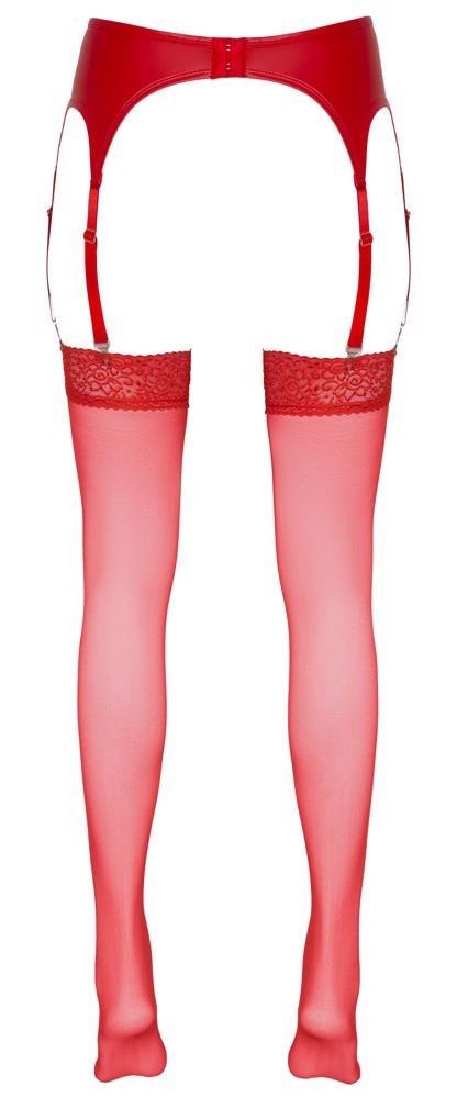 Stockings red 5 Cottelli LEGWEAR