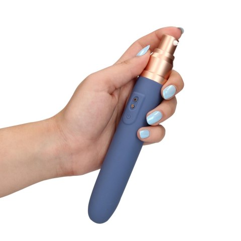 Travel Vibrator with Lube Compartment and Pump Loveline