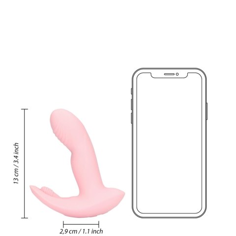 Wibrator punktu G z dodatkową stymulacją łechtaczki - Wearable Fingering Motion Vibrator with Remote Control Loveline