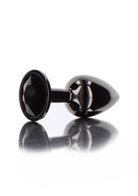 Butt Plug With Diamond Jewel M Black Taboom