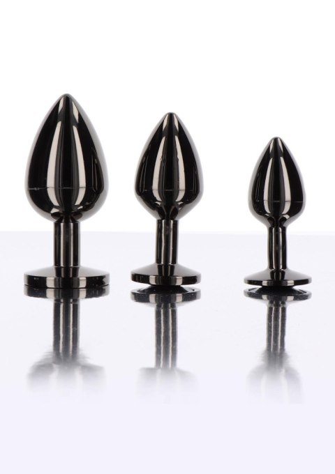 Butt Plug With Diamond Jewel M Black Taboom