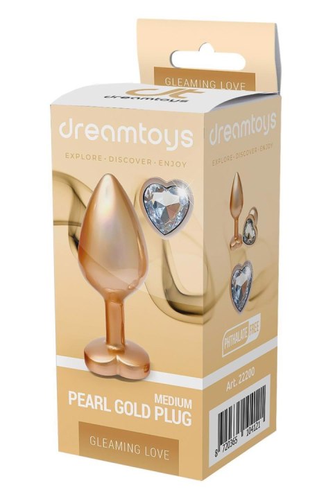 GLEAMING LOVE MATTE GOLD PLUG MEDIUM Dream Toys