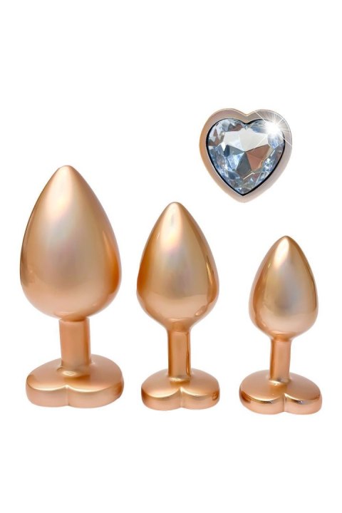 GLEAMING LOVE MATTE GOLD PLUG SET Dream Toys