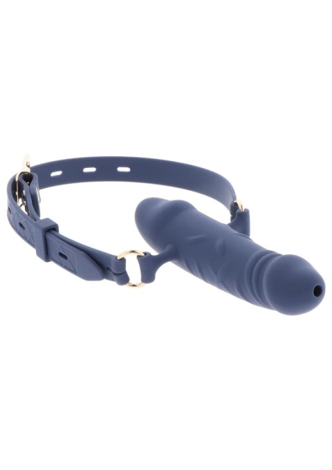 Silicone Breathable Penis Gag Blue Taboom