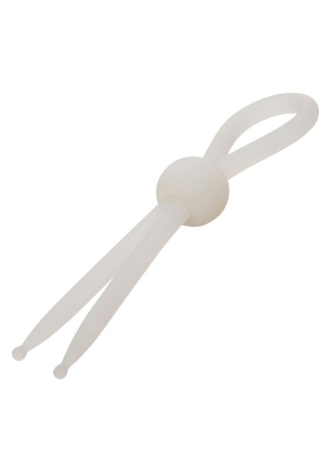 Regulowany pierścień erekcyjny - Silicone Lasso White Calexotics