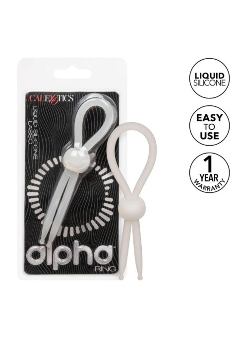 Regulowany pierścień erekcyjny - Silicone Lasso White Calexotics