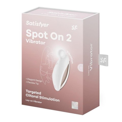 Wibrator, Stymulator Łechtaczki - Spot On 2 white Satisfyer