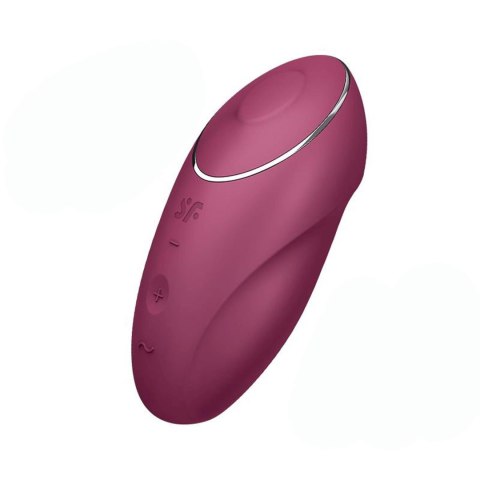 Wibrator, Stymulator Łechtaczki - Tap & Climax 1 red Satisfyer