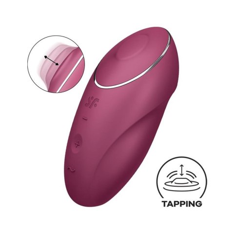 Wibrator, Stymulator Łechtaczki - Tap & Climax 1 red Satisfyer