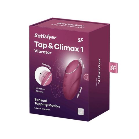 Wibrator, Stymulator Łechtaczki - Tap & Climax 1 red Satisfyer