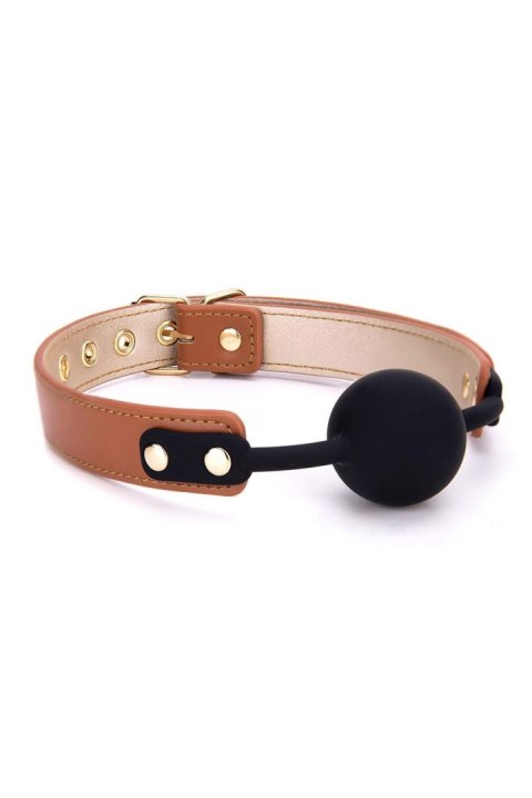 BLAZE ELITE BALL GAG COGNAC VEGAN LEATHER Dream Toys