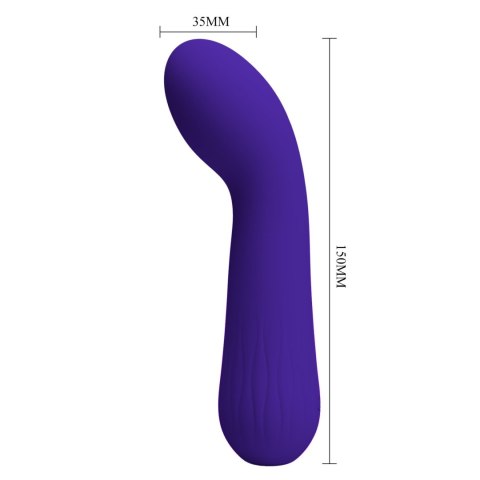 PRETTY LOVE - Faun dark Purple,G-spot vibrator, 12 vibration functions Memory function Pretty Love