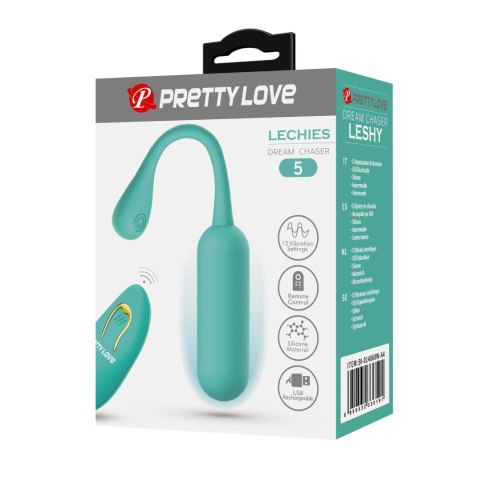 PRETTY LOVE - LECHIES Dream chaser 5, Green, Wireless remote control 12 vibration functions Memory function Pretty Love