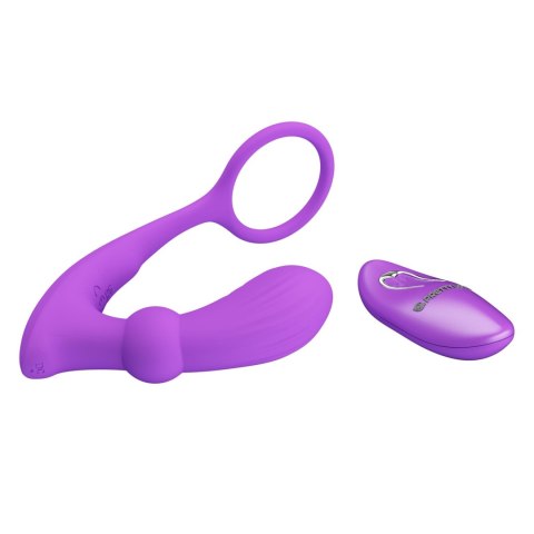 PRETTY LOVE - Warren Purple, Wireless remote control 12 pulse wave settings 12 vibration functions Pretty Love