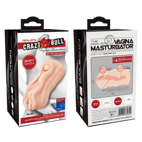 CRAZY BULL - AVA Realistic Vagina Masturbator, TPR Crazy Bull