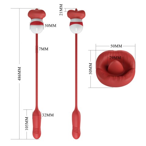 PRETTY LOVE - Ashlynn, 5 vibration functions 5 thrusting settings 5 licking settings Baile - Boys of Toys Sp. z. o.o. (dystrybutor)