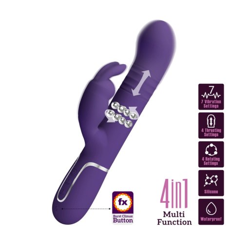 PRETTY LOVE - Coale dark Purple, 7 vibration functions 4 rotation functions 4 thrusting settings Pretty Love