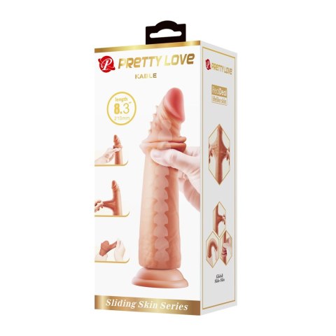 PRETTY LOVE - KABLE 8.3"(210mm) Sliding Skin Series TPR / ABS, Suction base Bendable Pretty Love