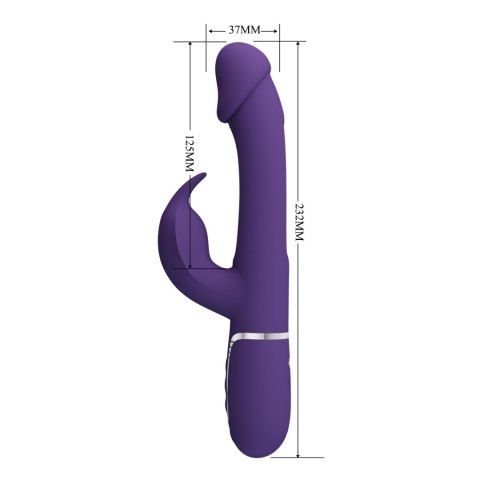 PRETTY LOVE - Kampas dark Purple, 7 vibration functions 4 licking settings Pretty Love