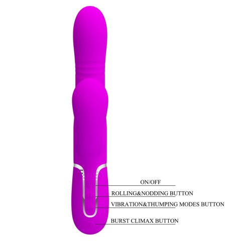 PRETTY LOVE - Mariana Purple, 7 vibration functions 7 thrusting settings, 4 rolling functions, 4 nodding functions Pretty Love