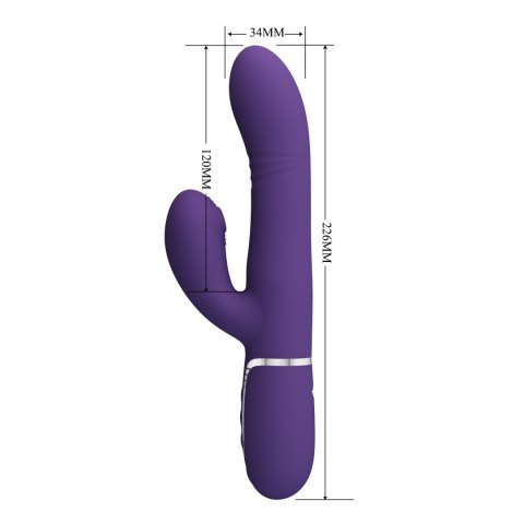 PRETTY LOVE - Mariana dark purple, 7 vibration functions, 7 thrusting settings, 4 rolling functions,4 nodding functions Pretty Love