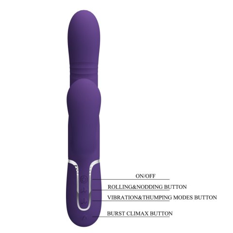 PRETTY LOVE - Mariana dark purple, 7 vibration functions, 7 thrusting settings, 4 rolling functions,4 nodding functions Pretty Love