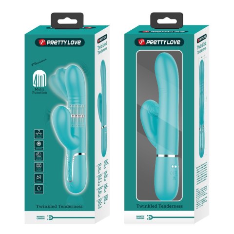 PRETTY LOVE - Mariana light blue, 7 vibration functions, 7 thrusting settings, 4 rolling functions, 4 nodding functions Pretty Love