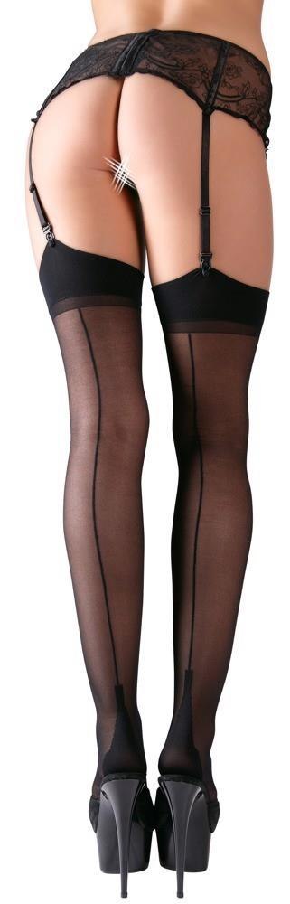 Stockings with seam black 8 Cottelli LEGWEAR