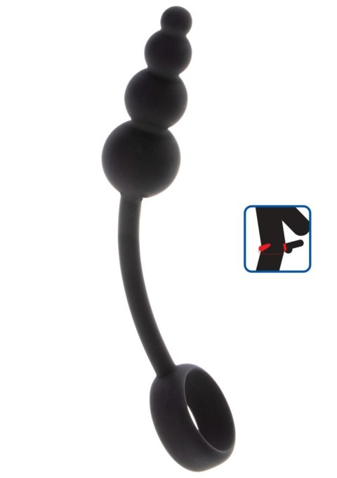 Anal Snake Plug & Penis Ring Black ToyJoy