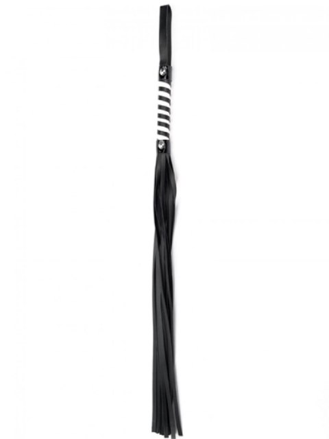 Black White Long Stripe Flogger Argus