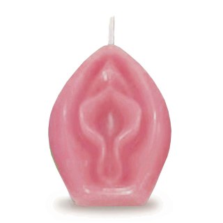 Eden's Candle - Vanilla Scented Vagina - Rose LITTLE GENIE PRODUCTIONS