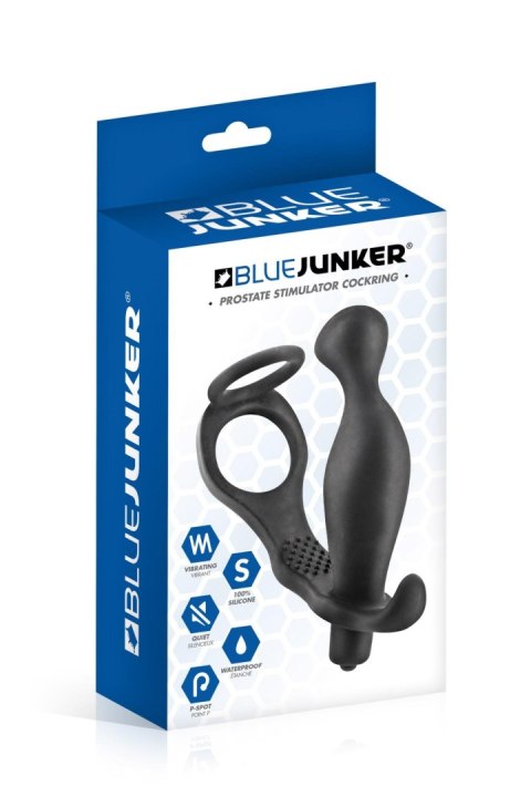 PROSTATE STIMULATOR COCKRING PLUG AP070 BLACK Blue Junker