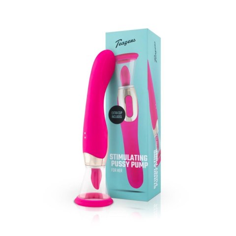 Pleasure Pump With G-Spot Vibrator - Pink Teazers