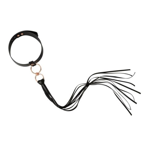 Rosy Gold - Collar with Flogger - Black Rosy Gold