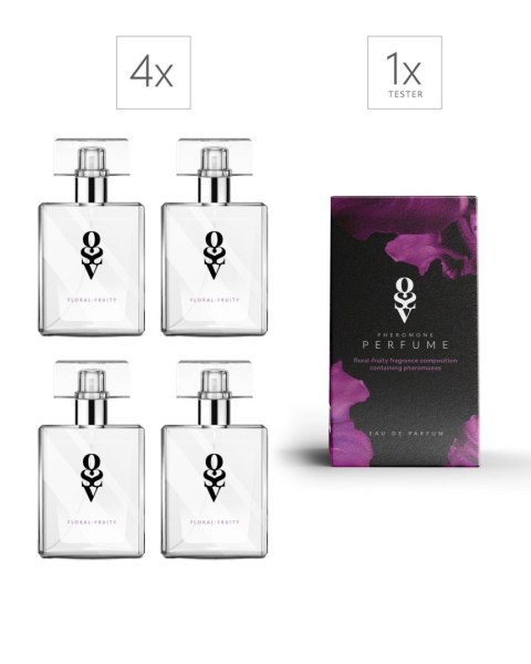 Zestaw Tester + 4 Perfumy Floral-fruity 30 ml Obsessive