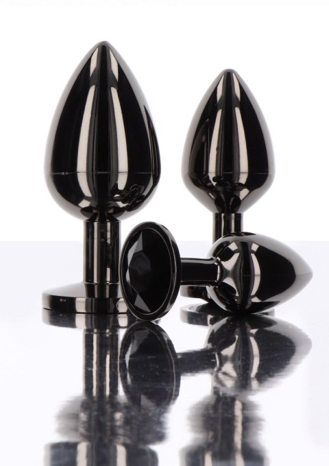 Butt Plug With Diamond Jewel L Black Taboom