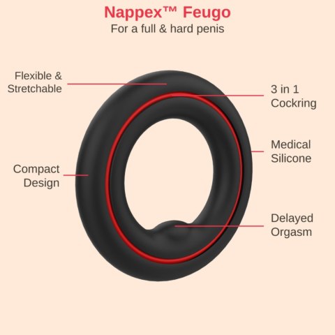 Cockring - Nappex™ Fuego - Premium Cockrings (10 Languages) Nappex